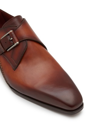 Detail View - Click To Enlarge - MAGNANNI - Burnished Monk Leather Loafers
