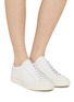 Figure View - Click To Enlarge - COMMON PROJECTS - Original Achilles Basket Weave Leather Sneakers