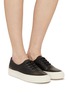 Figure View - Click To Enlarge - COMMON PROJECTS - Four Hole Leather Sneakers