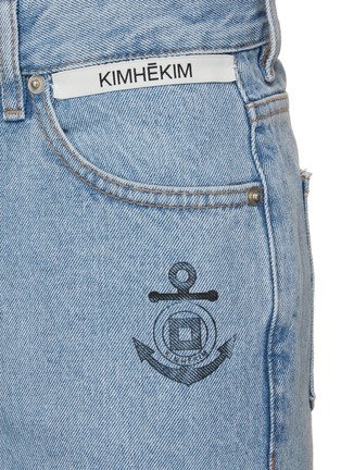  - KIMHĒKIM - Anchor Stamped Straight Leg Jeans