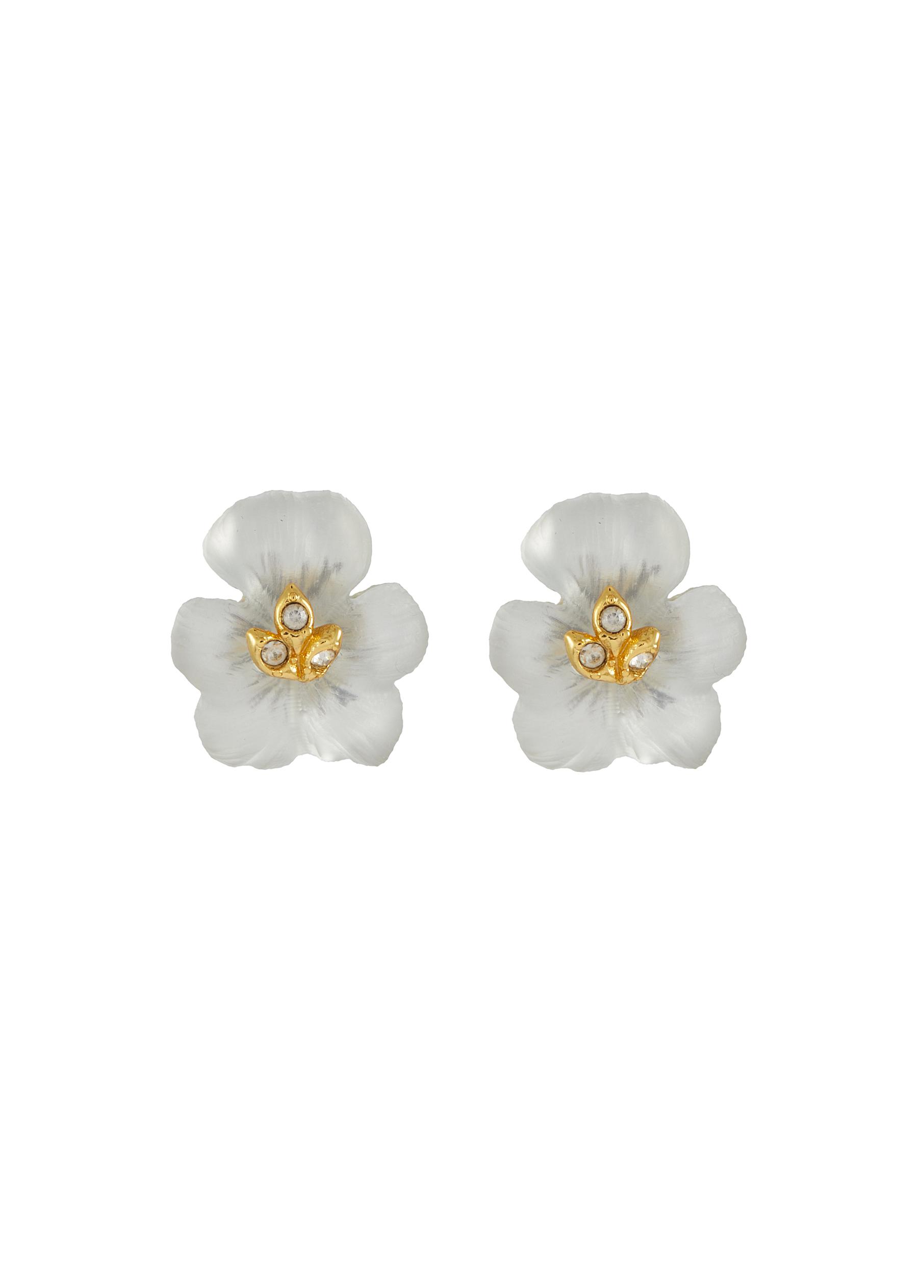Pansy Lucite Petite Post Earring