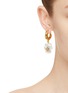Figure View - Click To Enlarge - ALEXIS BITTAR - Pansy Lucite Petite Hoop Earring