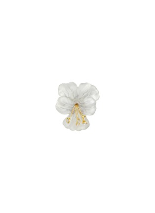 Main View - Click To Enlarge - ALEXIS BITTAR - Pansy Lucite Crystal Pin