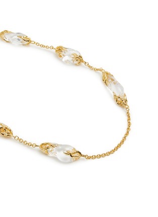 Detail View - Click To Enlarge - ALEXIS BITTAR - Liquid Vine Lucite 14k Gold Plated Long Station Necklace