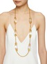 Figure View - Click To Enlarge - ALEXIS BITTAR - Liquid Vine Lucite 14k Gold Plated Long Station Necklace