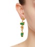 Figure View - Click To Enlarge - ALEXIS BITTAR - Mobile 14K Gold Plated Green Druzy Brass Earrings