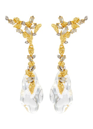 Main View - Click To Enlarge - ALEXIS BITTAR - Dream Rain 14K Gold Plated Brass Crystal Earring