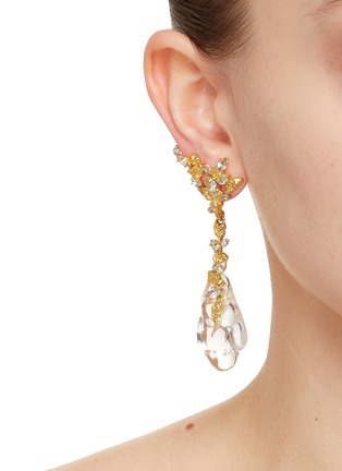 Figure View - Click To Enlarge - ALEXIS BITTAR - Dream Rain 14K Gold Plated Brass Crystal Earring