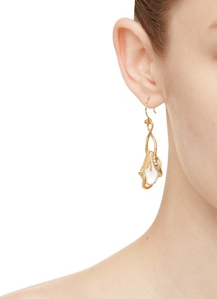 Figure View - Click To Enlarge - ALEXIS BITTAR - Liquid Vine Lucite Suspended Raindrop Wire Earring