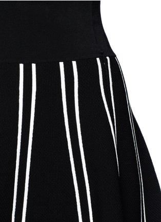 Detail View - Click To Enlarge - COMME MOI - Stripe textured knit skirt