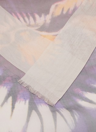 Detail View - Click To Enlarge - FALIERO SARTI - Floral Printed Wool Blend Scarf