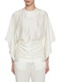 Main View - Click To Enlarge - CALCATERRA - Textured Cotton Silk Top