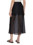 Back View - Click To Enlarge - CALCATERRA - See Through Cotton Silk Skirt