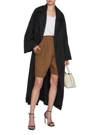 Figure View - Click To Enlarge - CALCATERRA - Belted Long Trench Coat