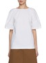 Main View - Click To Enlarge - CALCATERRA - Balloon Sleeve Cotton Top