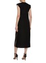 Back View - Click To Enlarge - CALCATERRA - Deep V-Neck Long Dress