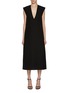 Main View - Click To Enlarge - CALCATERRA - Deep V-Neck Long Dress