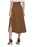 Back View - Click To Enlarge - CALCATERRA - Tailored Round Hem Cotton Skirt