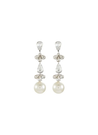 Main View - Click To Enlarge - JENNIFER BEHR - Betta Pearl And Crystal Earrings
