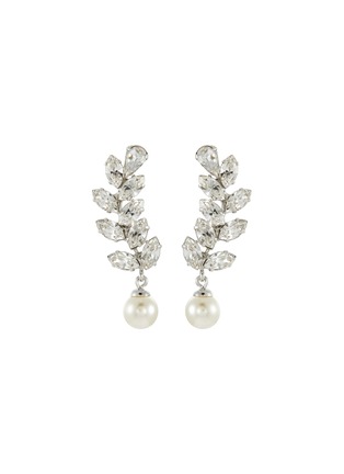 Main View - Click To Enlarge - JENNIFER BEHR - Verla Swarovski Crystal Faux Pearl Earrings
