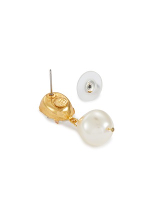 Detail View - Click To Enlarge - JENNIFER BEHR - Tunis 18K Gold Plated Crystal Pearl Earrings