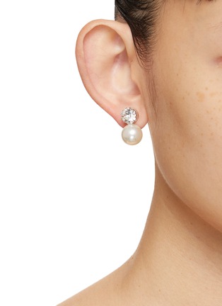 Figure View - Click To Enlarge - JENNIFER BEHR - Ines Swarovski Crystal Faux Pearl Earrings
