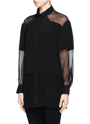 Front View - Click To Enlarge - IRO - 'Tissia' organza crepe blouse