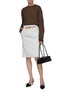 Figure View - Click To Enlarge - PRADA - Belted Paperbag Waist Skirt