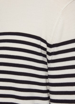  - THEORY - Striped Crewneck Sweater