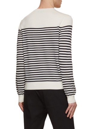 Back View - Click To Enlarge - THEORY - Striped Crewneck Sweater