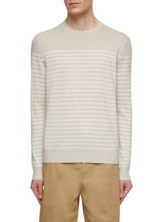 Main View - Click To Enlarge - THEORY - Striped Crewneck Sweater