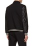 Back View - Click To Enlarge - THEORY - Leather Sleeve Varsity Jacket