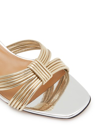 Detail View - Click To Enlarge - AQUAZZURA - Film 35 Leather Heeled Sandals