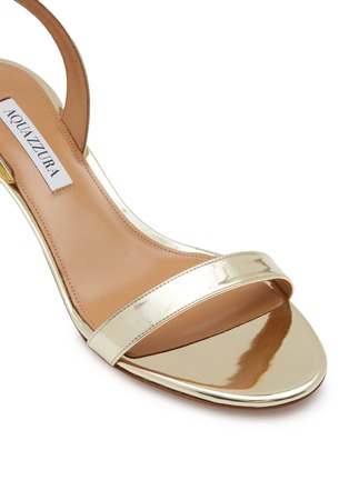 Detail View - Click To Enlarge - AQUAZZURA - So Nude 50 Leather Heeled Sandals