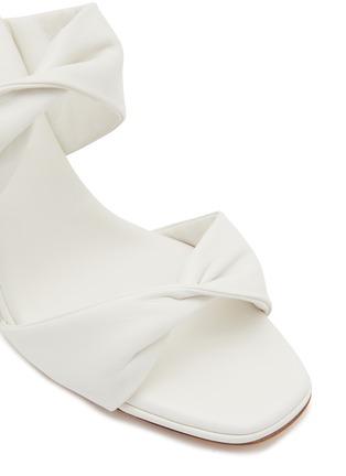Detail View - Click To Enlarge - AQUAZZURA - Twist 85 Wedge Leather Sandals