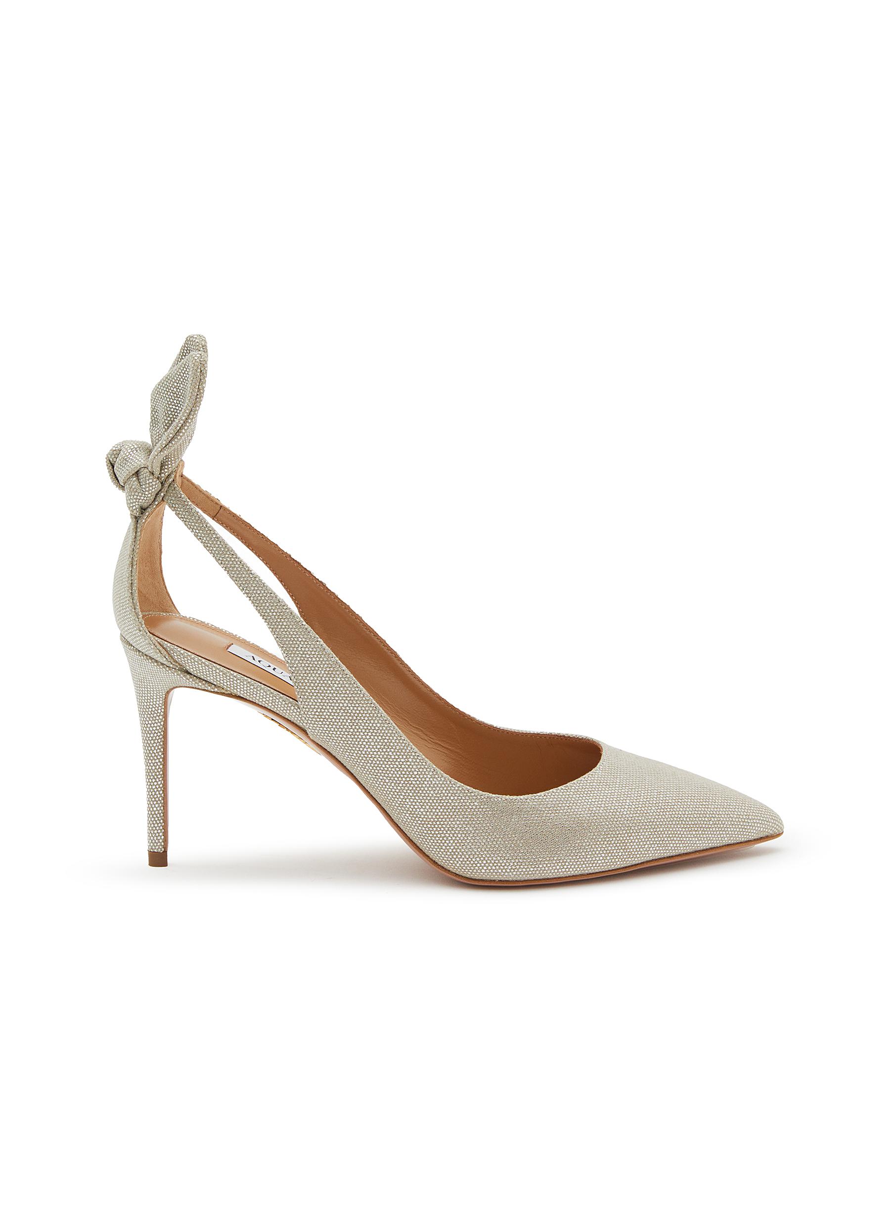 AQUAZZURA | Bow Tie 85 Slingback Pumps | Women | Lane Crawford