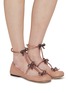 Figure View - Click To Enlarge - RENÉ CAOVILLA - Strass Embellished Mary Jane Ballerina Flats