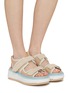 Figure View - Click To Enlarge - CHLOÉ - Nama Wedge Sandals