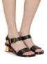 Figure View - Click To Enlarge - CHLOÉ - Rebecca 40 Leather Sandals