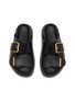 Figure View - Click To Enlarge - CHLOÉ - Rebecca Leather Flat Sandals