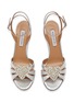 Detail View - Click To Enlarge - AQUAZZURA - Love Me 85 Leather Heeled Sandals