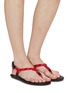 Figure View - Click To Enlarge - MIU MIU - Riviere Cord Thong Sandals