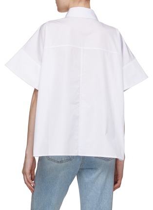 Back View - Click To Enlarge - CO - Boxy Short Poplin Shirt