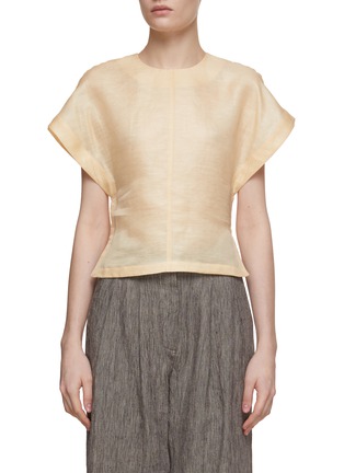 Main View - Click To Enlarge - CO - Linen Silk Top