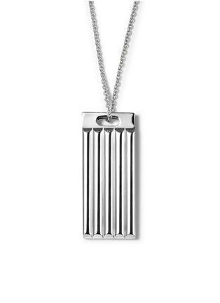 Main View - Click To Enlarge - LE GRAMME - 8g Godron Sterling Silver Medal Necklace