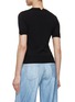 Back View - Click To Enlarge - ERMANNO SCERVINO - Lace Front Knit Top