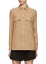 Main View - Click To Enlarge - MARELLA - Lurex Button Up Shirt
