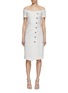 Main View - Click To Enlarge - MARELLA - Button Down Pinstripe Dress