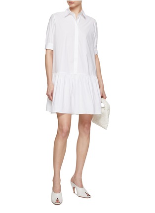 Figure View - Click To Enlarge - MARELLA - Drop Waist Poplin Shirt Dress