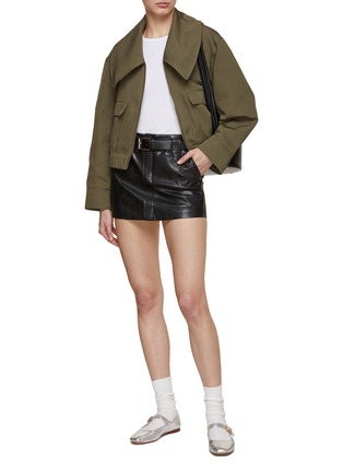 Figure View - Click To Enlarge - GANNI - Wide Collar Short Jacket